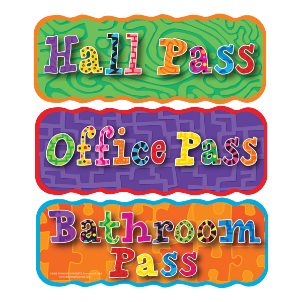 Magnetic Hall Pass Set